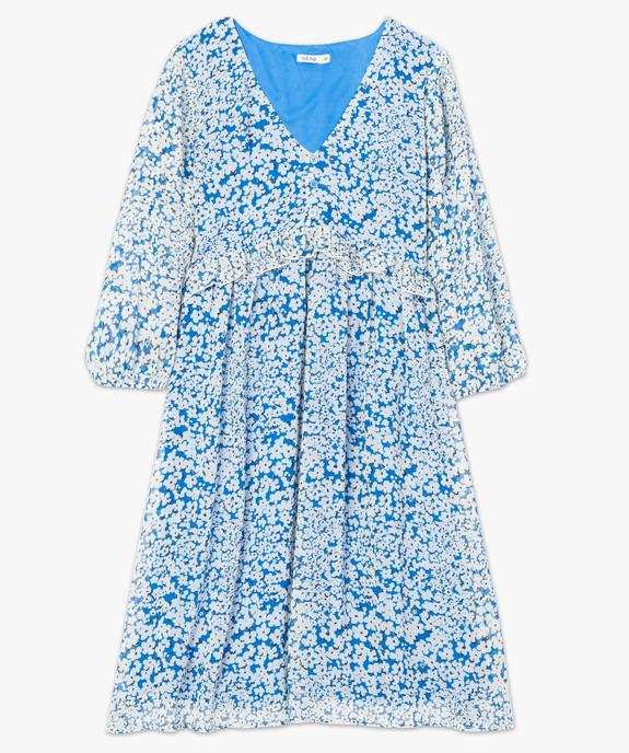 Robe femme imprimée à volant et manches 3/4 vue5 - GEMO(FEMME PAP) - GEMO