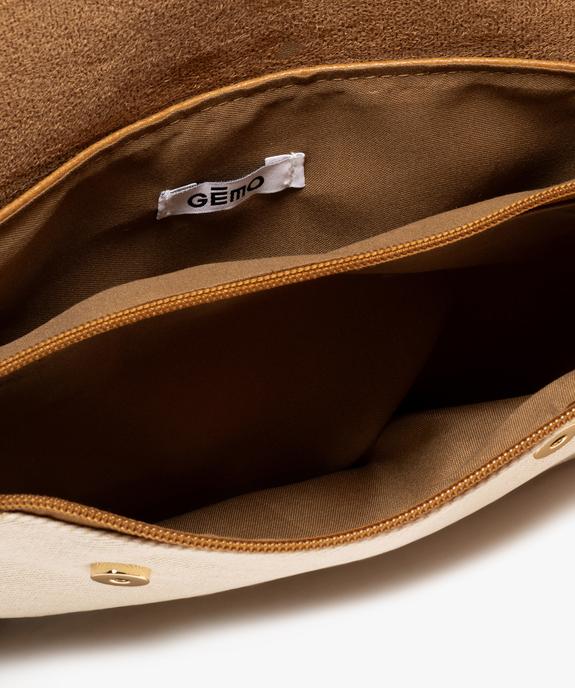 Sac besace forme pochette en toile pailletée femme vue3 - GEMO (ACCESS) - GEMO