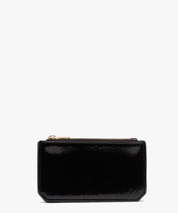 Porte-monnaie femme double compartiment verni vue1 - GEMO (ACCESS) - GEMO