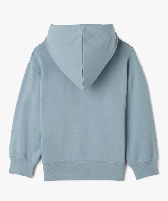 Sweat à capuche molletonné garçon vue3 - GEMO (ENFANT) - GEMO