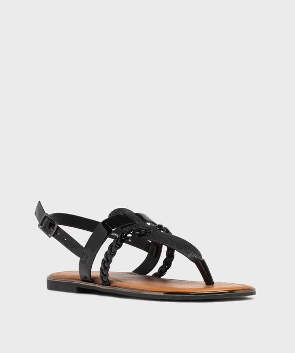 Sandales métallisées à entredoigt femme - Valentina Baldano vue2 - VALENTINA BALDA - GEMO