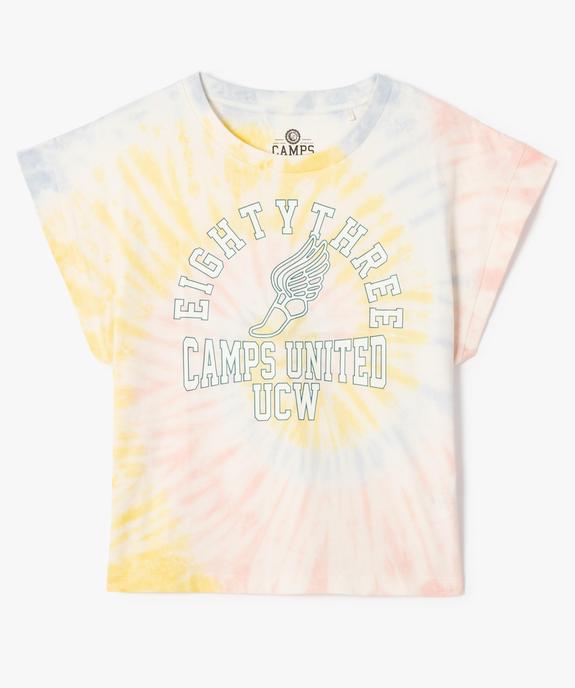 Tee-shirt femme à manches courtes coupe large – Camps United vue4 - CAMPS UNITED - GEMO