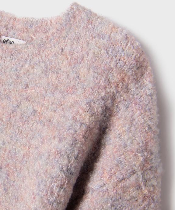 Pull en maille bouclette fille vue2 - GEMO (ENFANT) - GEMO