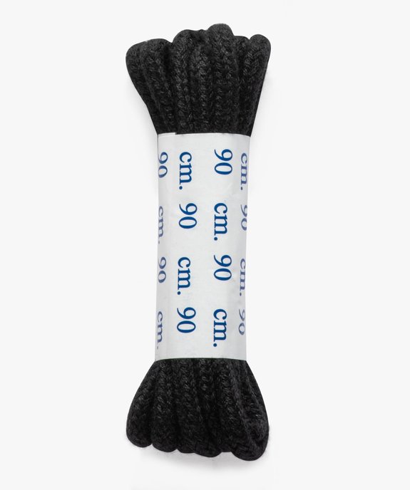 Lacets ronds en coton uni 90 cm vue2 - GEMO(ENTRETIEN) - GEMO