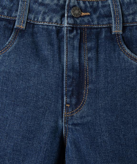 Jean wide leg taille ajustable fille vue2 - GEMO 4G FILLE - GEMO