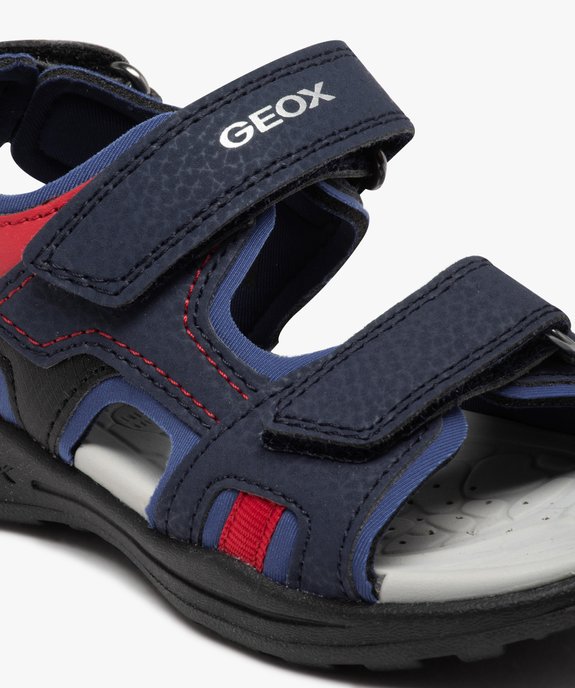 Sandales sport garçon multicolores à brides scratch - Geox vue6 - GEOX - GEMO