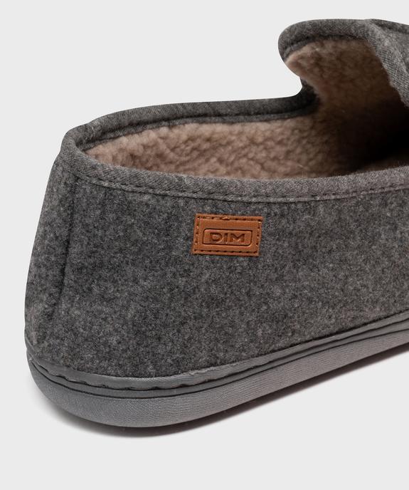 Chaussons mules en velours doux homme - Dim vue6 - DIM - GEMO