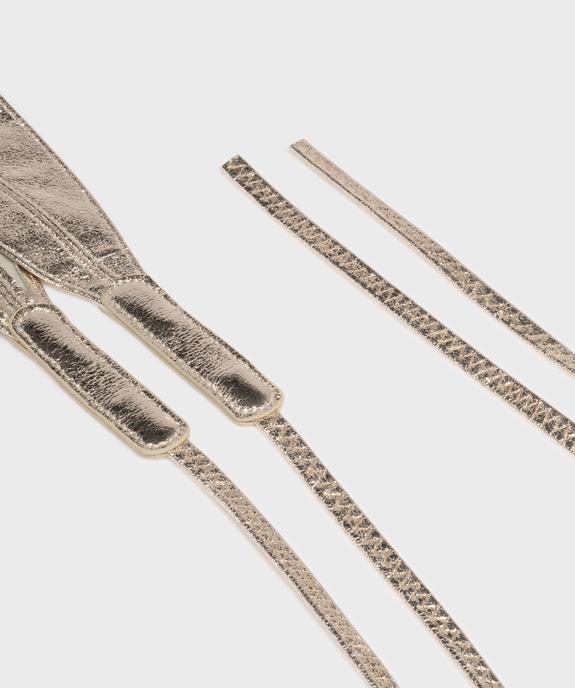 Ceinture souple à nouer femme vue2 - GEMO (ACCESS) - GEMO