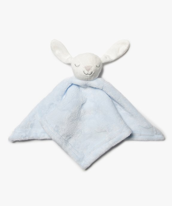 Doudou plat lapin en maille extra douce vue1 - GEMO (ACCESS) - GEMO