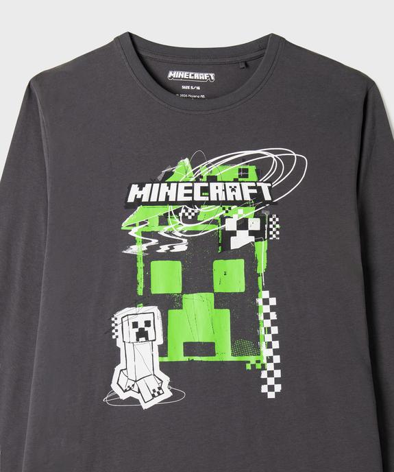 Pyjama long coton garçon - MINECRAFT vue2 - MINECRAFT - GEMO