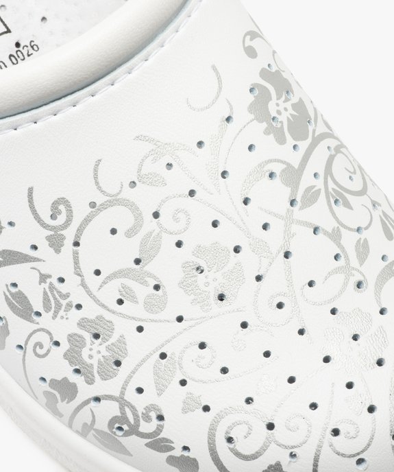 Sabots confort femme à dessus perforé et imprimé vue6 - GEMO (CONFORT) - GEMO