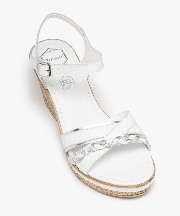 Sandales femme à talon dessus cuir - Tanéo vue5 - TANEO - GEMO