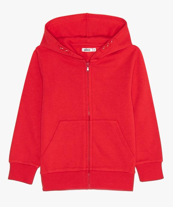 Sweat zippé et molletonné à capuche garçon vue1 - GEMO (ENFANT) - GEMO