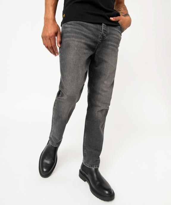 Jean tapered délavé homme vue6 - GEMO (HOMME) - GEMO