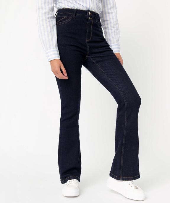 Jean femme coupe bootcut taille haute vue1 - GEMO 4G FEMME - GEMO