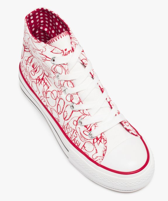 Baskets femme semi-montantes en toile – Minnie Mouse vue5 - MINNIE - GEMO