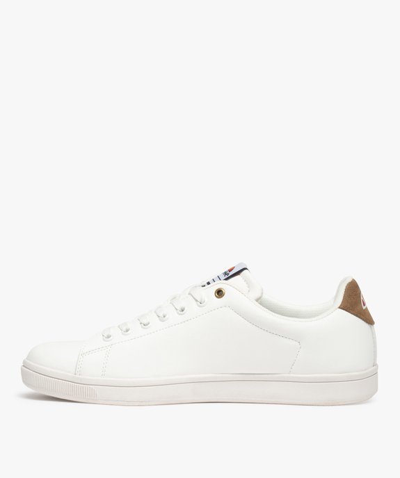 Baskets homme unies avec côtés perforés – Ellesse Monaco vue3 - ELLESSE - GEMO