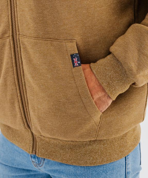 Sweat zippé à capuche avec doublure sherpa homme - Roadsign vue3 - ROADSIGN G4G - GEMO