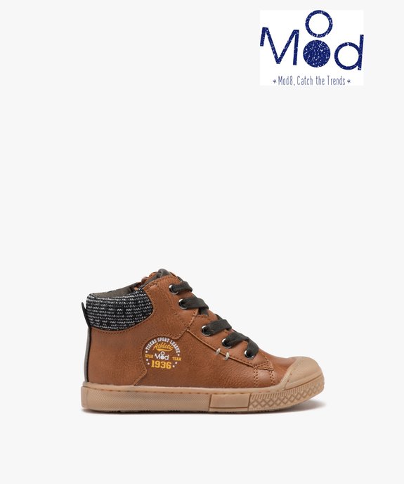 Baskets bébé garçon mid-cut à col chaussette - MOD8 vue1 - MOD8 - GEMO