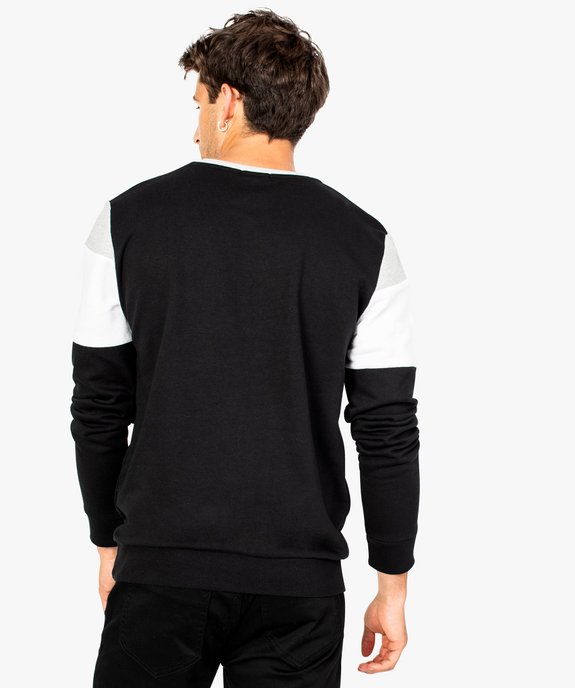 Sweat manches longues tricolore vue3 - GEMO (HOMME) - GEMO
