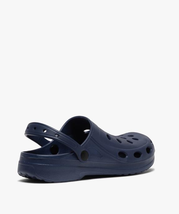 Sabots homme unis souples avec perforations vue4 - GEMO (PLAGE) - GEMO