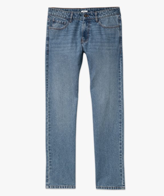 Jean coupe Regular légèrement délavé homme vue4 - GEMO 4G HOMME - GEMO