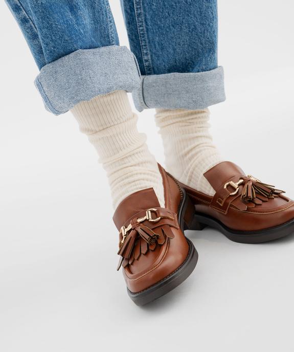 Mocassins avec bride métallique et patte mexicaine femme - Follow Me vue7 - FOLLOW ME - GEMO