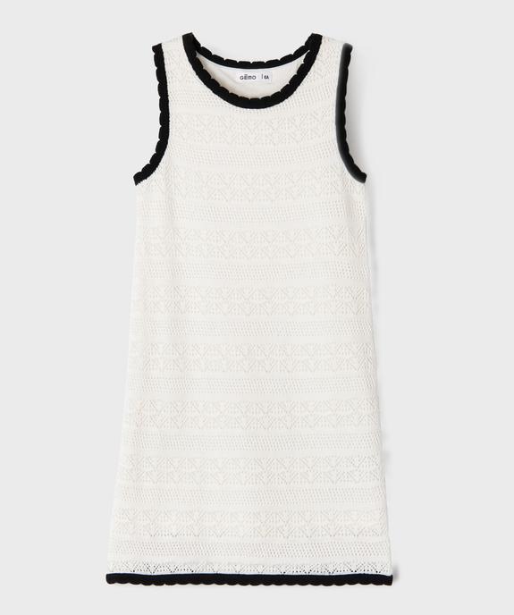 Robe courte sans manches en crochet fille vue2 - GEMO (ENFANT) - GEMO