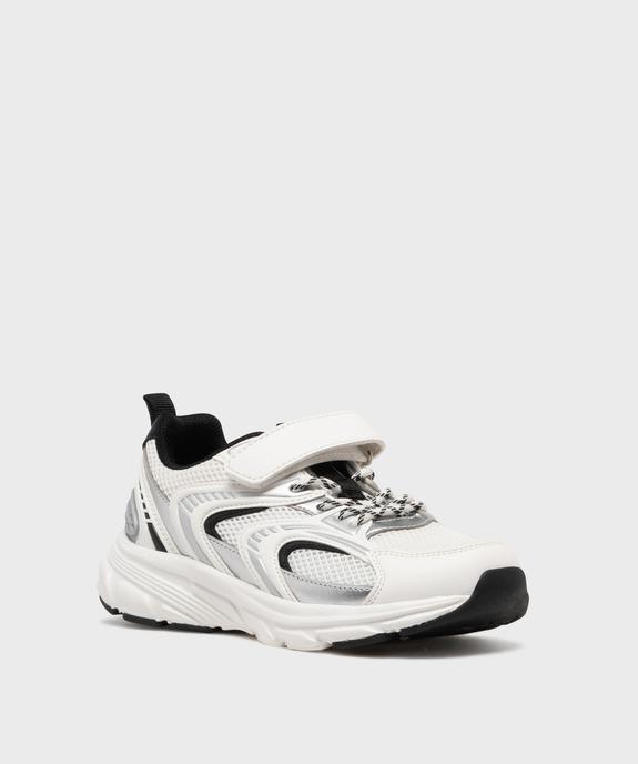 Baskets running à scratch multicolores garçon - 5 Miles vue2 - 5 MILES - GEMO