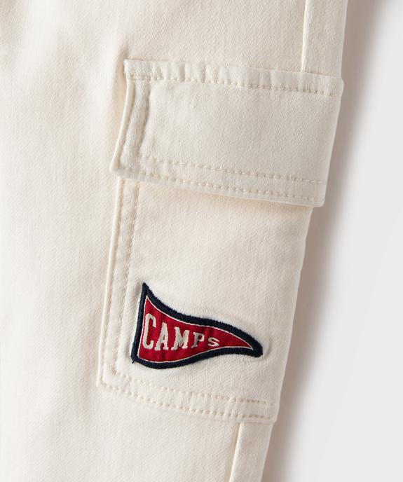 Pantalon jogger cargo taille élastique garçon - Camps United vue2 - CAMPS - GEMO