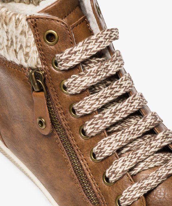 Baskets femme semi-montantes à col chaussette vue6 - GEMO (SPORTSWR) - GEMO