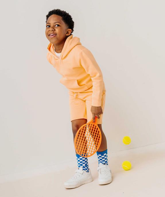 Bermuda en maille avec intérieur molletonné garçon vue8 - GEMO (ENFANT) - GEMO