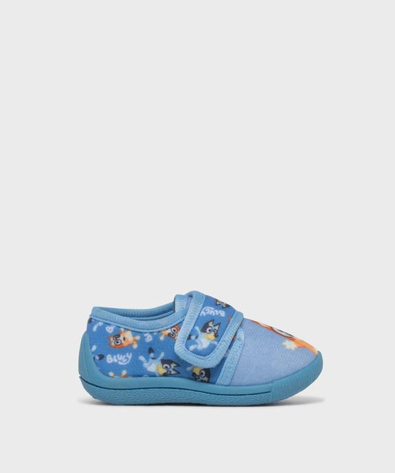 Chaussons fermeture scratch bébé avec motif Bluey - Ludo Studio vue1 - BLUEY - GEMO