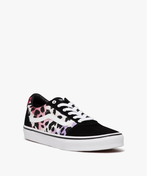 Baskets femme en toile à motif léopard coloré - Vans vue2 - VANS - GEMO