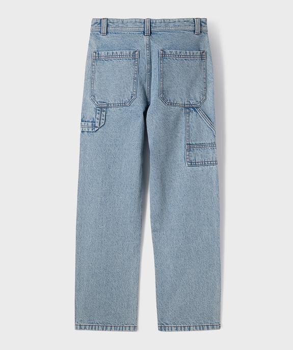 Jean loose charpentier à taille réglable garçon vue3 - GEMO (JUNIOR) - GEMO