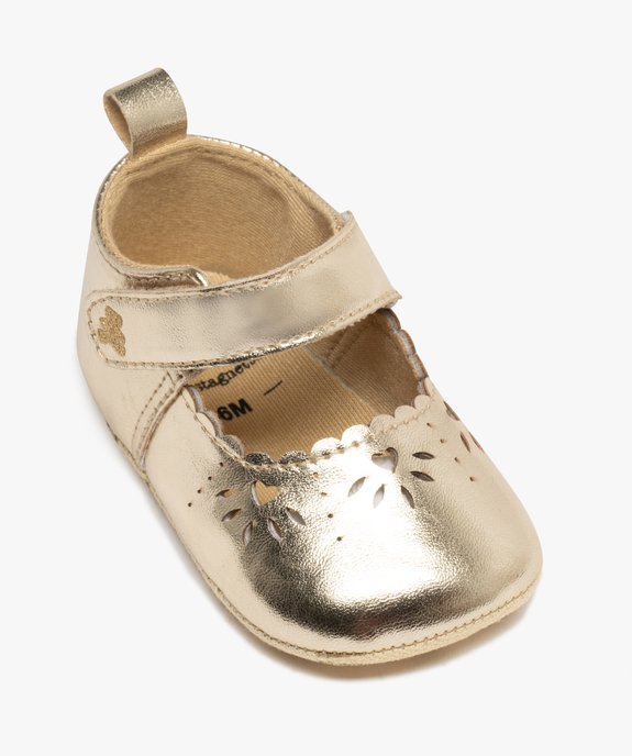 Chaussons de naissance babies métallisées bébé fille - LuluCastagnette vue5 - LULU CASTAGNETTE GEMO FOR GOOD - GEMO