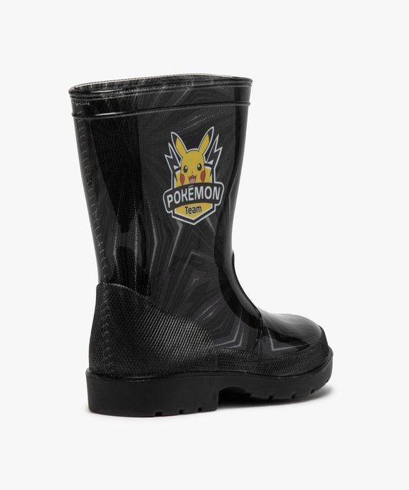 Bottes de pluie garçon à semelle crantée - Pokemon vue4 - POKEMON - GEMO