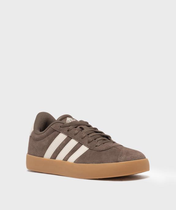 Baskets VL Court 3.0 dessus cuir femme - Adidas vue2 - ADIDAS - GEMO