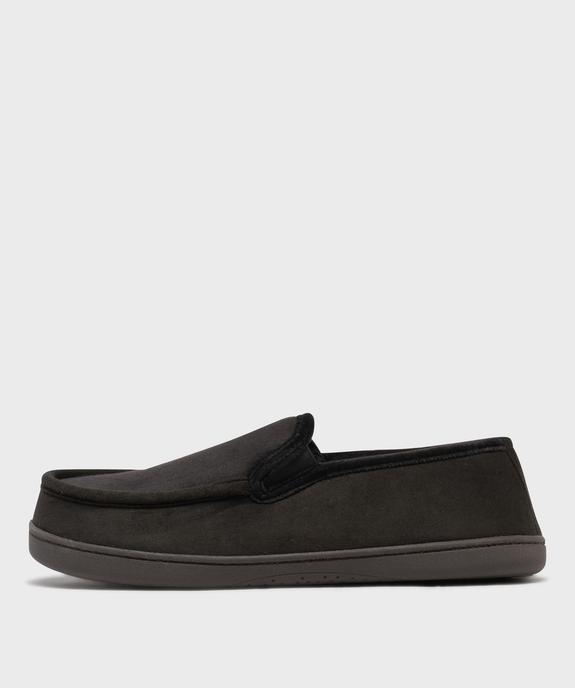 Chaussons en velours forme mocassins homme - Isotoner vue3 - ISOTONER - GEMO