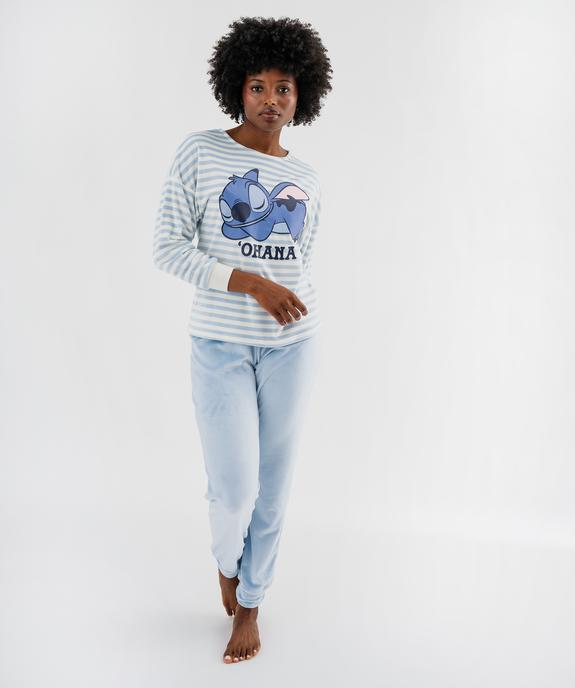 Pyjama en velours à motif Stitch femme - Disney vue2 - LILO & STITCH - GEMO