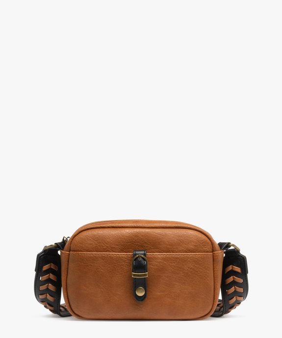 Sac besace compact à bandoulière large tressée femme vue1 - GEMO (ACCESS) - GEMO