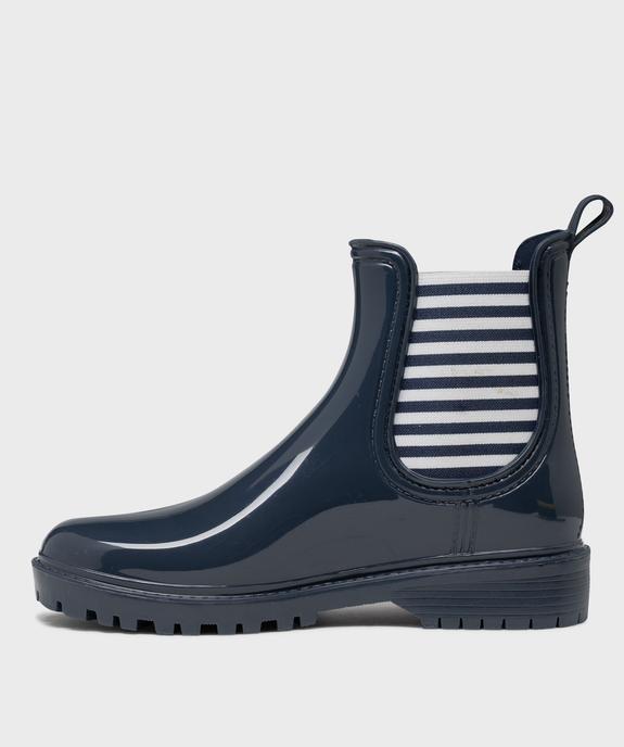 Boots de pluie avec élastiques léopard femme - Follow Me vue3 - FOLLOW ME - GEMO