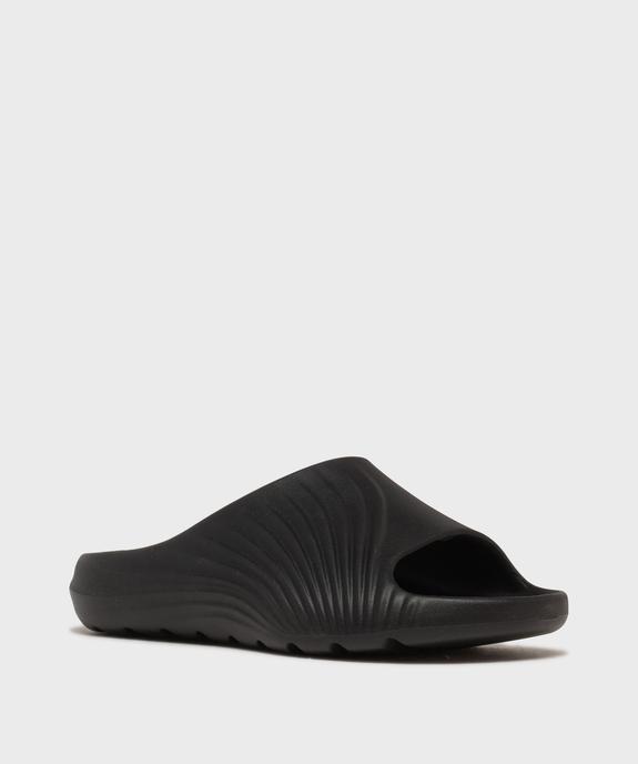 Mules de piscine moulées et unies femme vue2 - GEMO (PLAGE) - GEMO