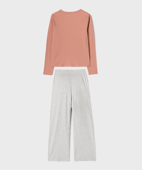 Pyjama 2 pièces fille vue3 - GEMO 4G FILLE - GEMO