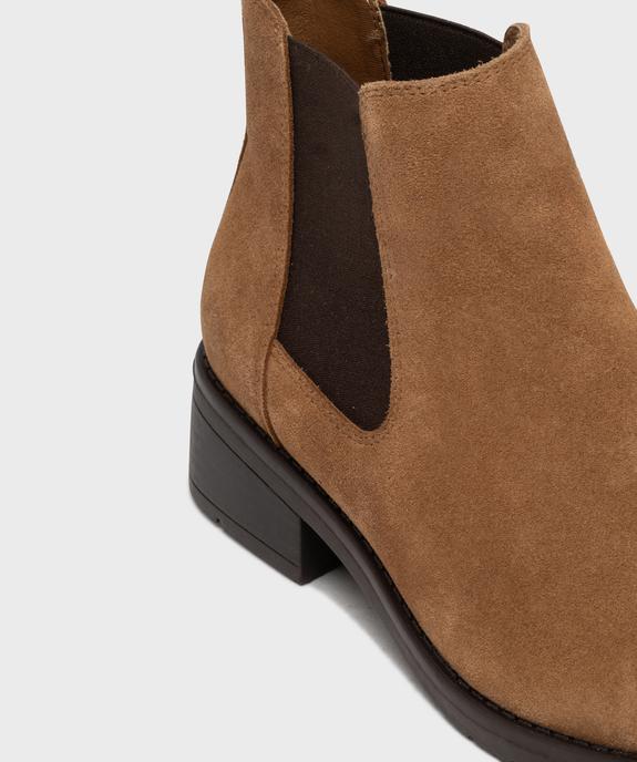 Chelsea boots femme Tanéo vue6 - TANEO - GEMO