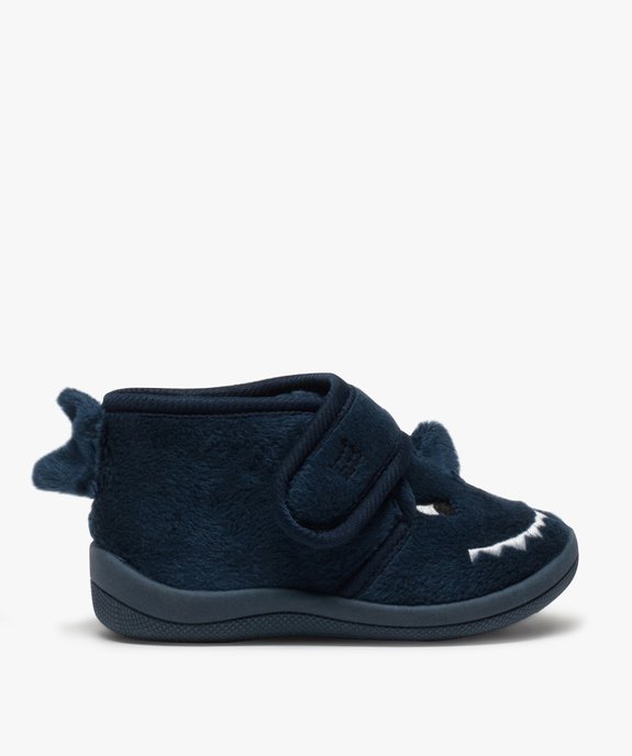 Chaussons bébé garçon montants dinosaure vue1 - GEMO 4G BEBE - GEMO