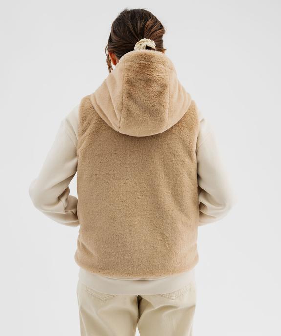 Doudoune sans manches réversible à capuche femme vue5 - GEMO 4G FEMME - GEMO