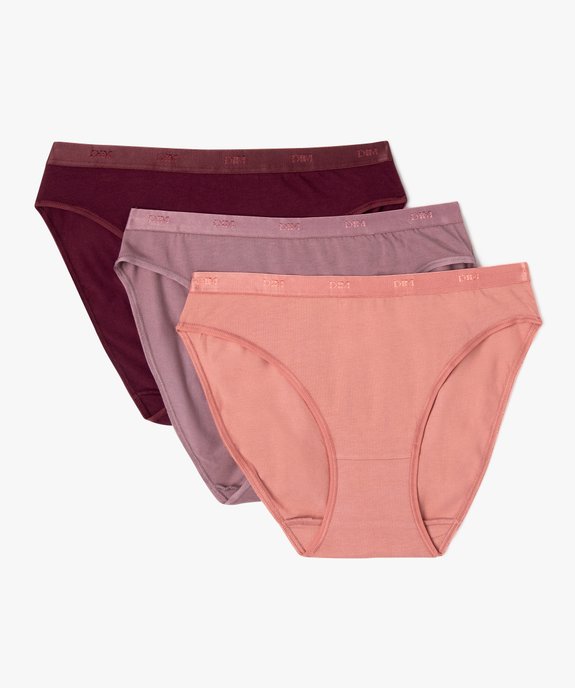 Slips en coton stretch femme (lot de 3) - Les Pockets Eco Dim vue1 - DIM - GEMO