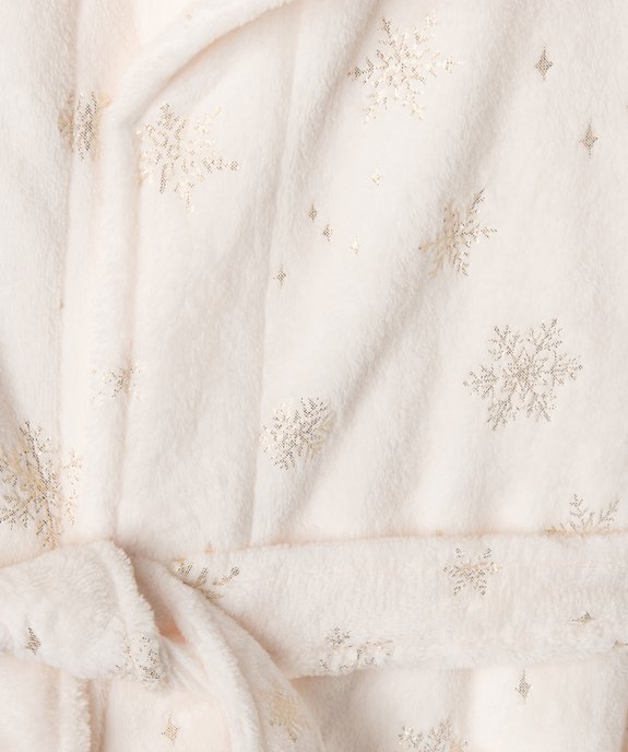 Robe de chambre en maille peluche avec motifs pailletés fille vue2 - GEMO (ENFANT) - GEMO