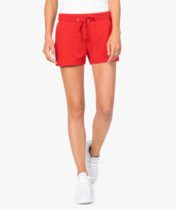 Short de sport femme en maille extensible - Diadora vue1 - DIADORA - GEMO